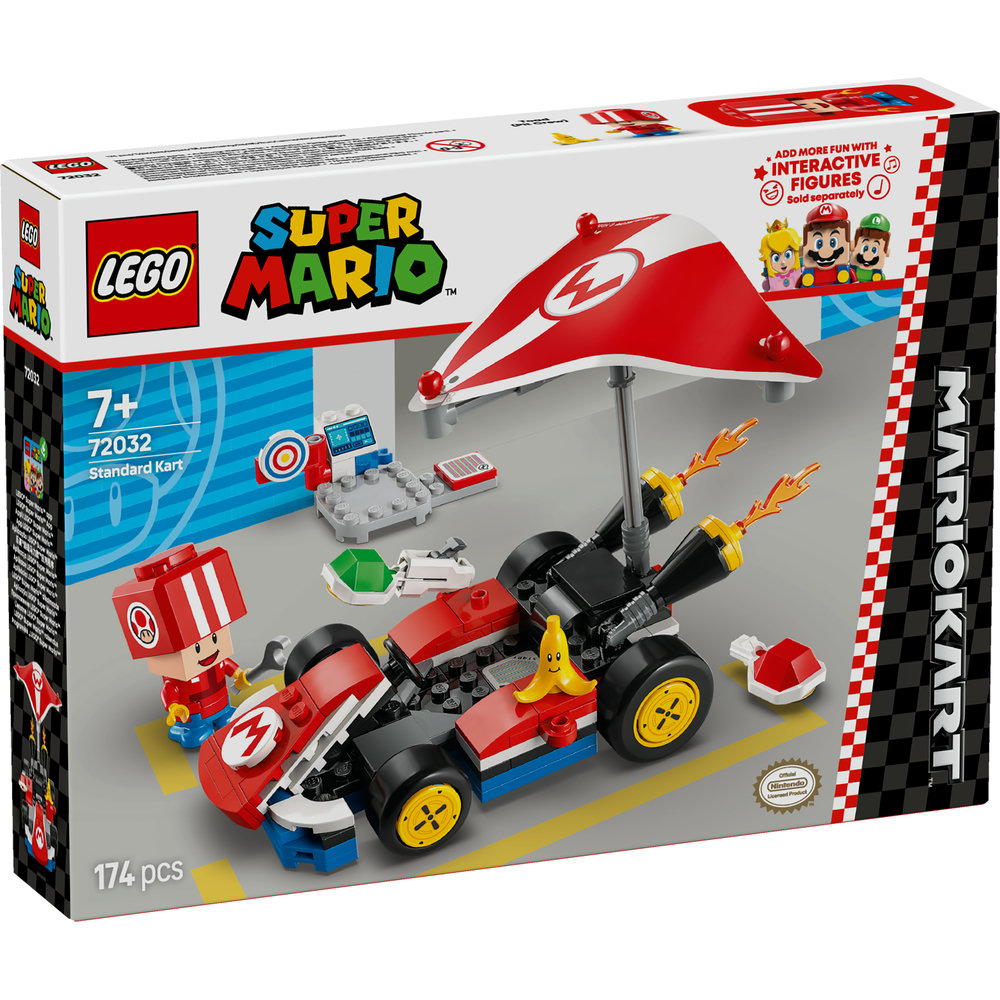 LEGO Super Mario: Mario Kart – Standard Kart, Car Toy Playset 72032 - Image 8