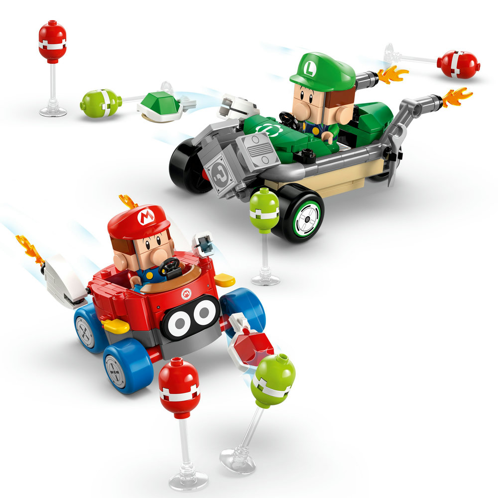 LEGO Super Mario: Mario Kart – Baby Mario vs. Baby Luigi Toy 72034 - Image 10