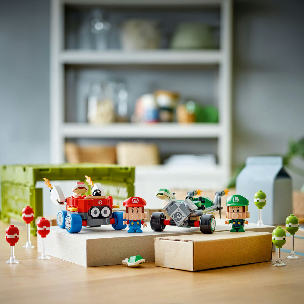 LEGO Super Mario: Mario Kart – Baby Mario vs. Baby Luigi Toy 72034 - Image 12