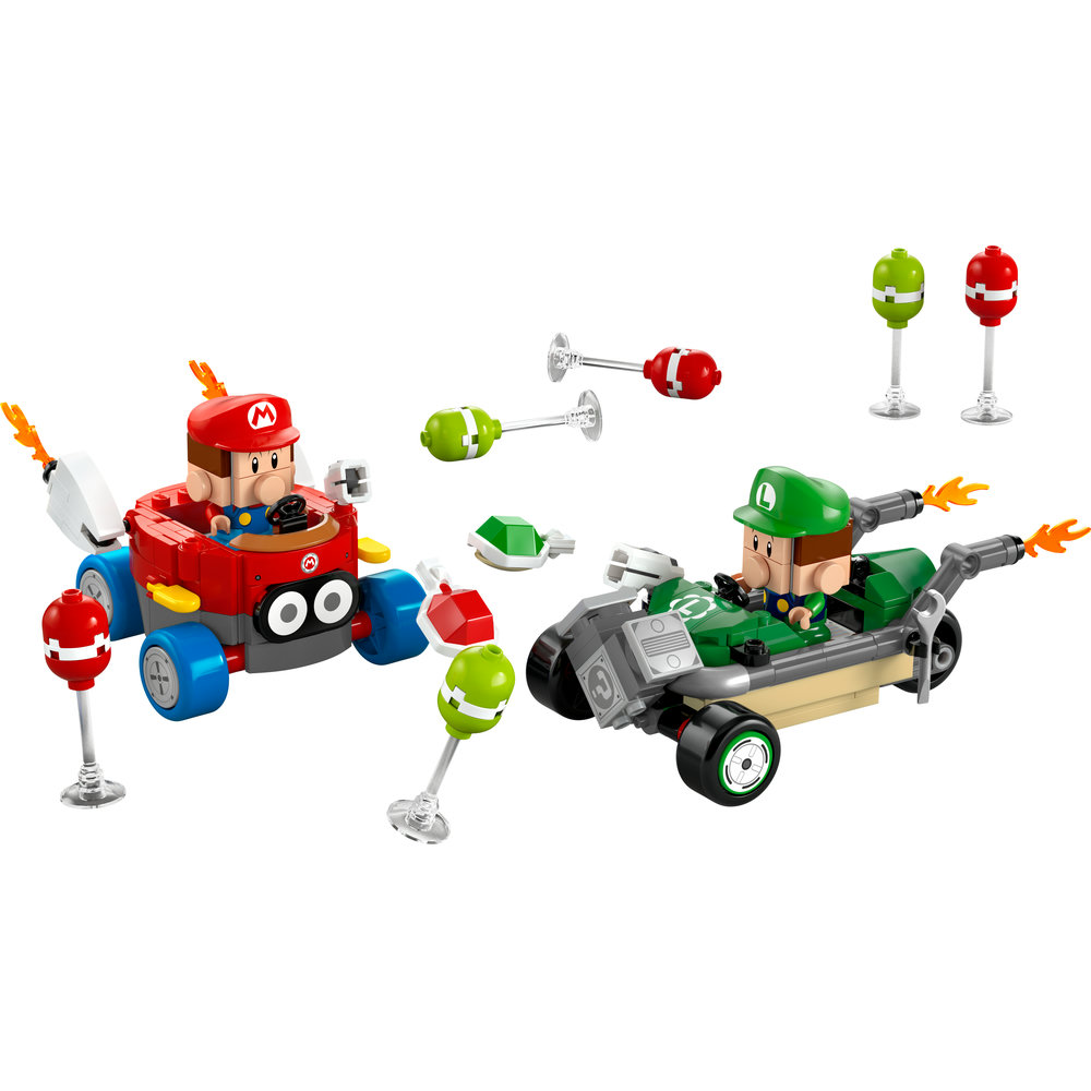 LEGO Super Mario: Mario Kart – Baby Mario vs. Baby Luigi Toy 72034 - Image 2