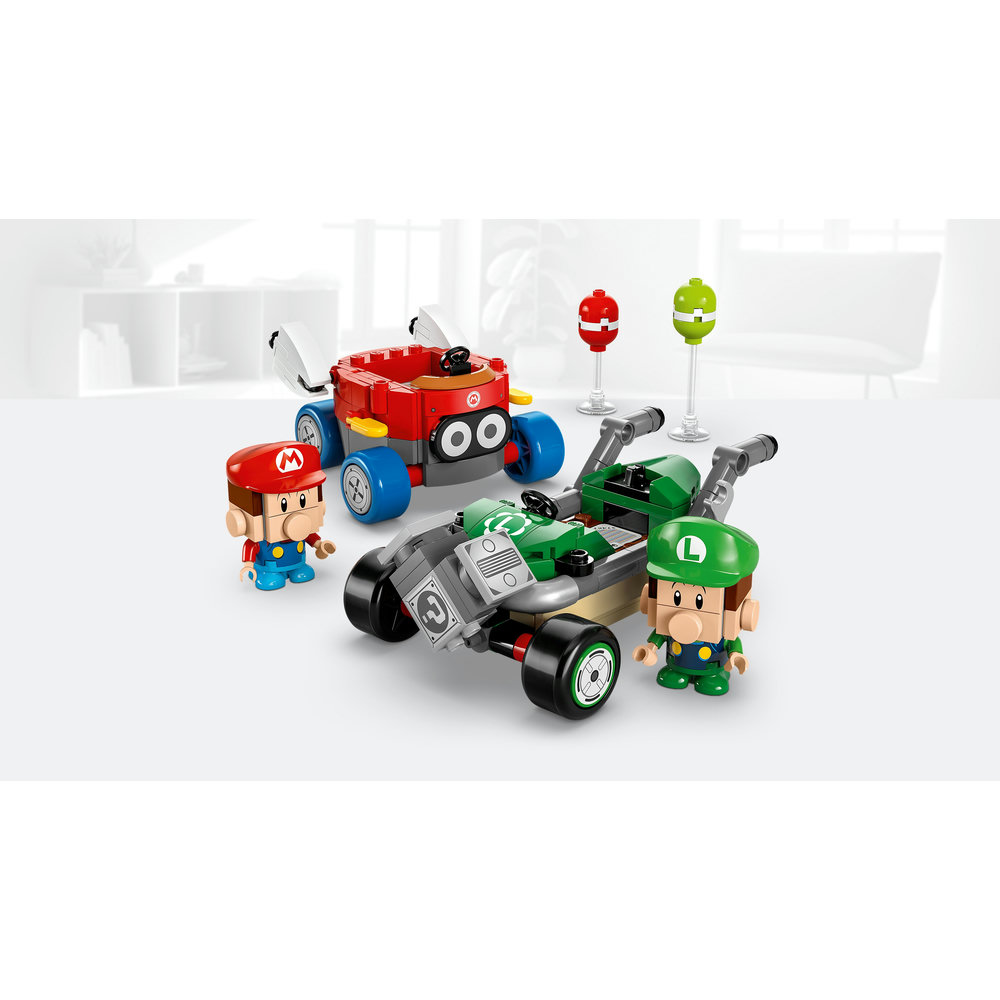 LEGO Super Mario: Mario Kart – Baby Mario vs. Baby Luigi Toy 72034 - Image 5