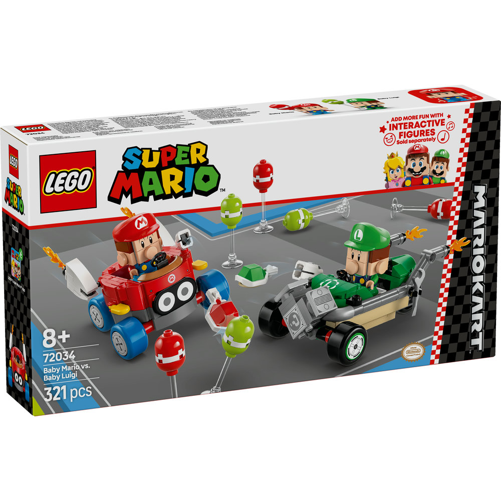 LEGO Super Mario: Mario Kart – Baby Mario vs. Baby Luigi Toy 72034 - Image 8