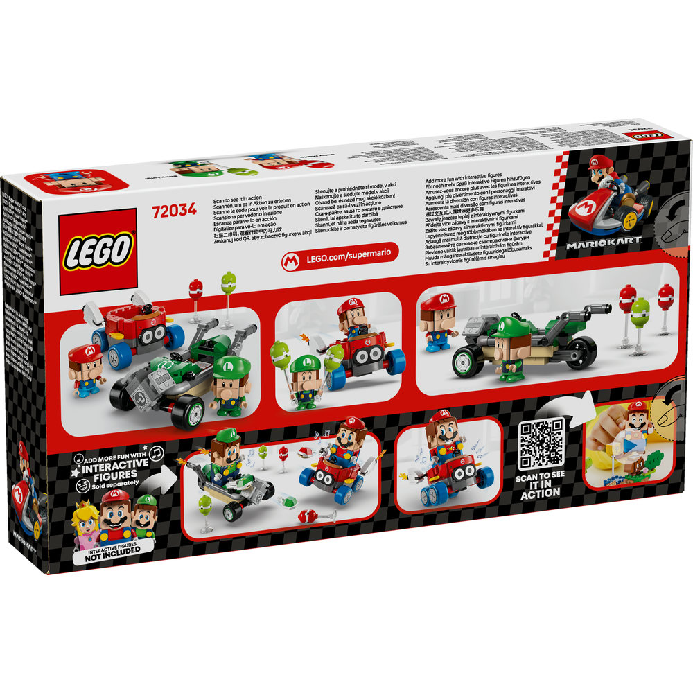 LEGO Super Mario: Mario Kart – Baby Mario vs. Baby Luigi Toy 72034 - Image 9