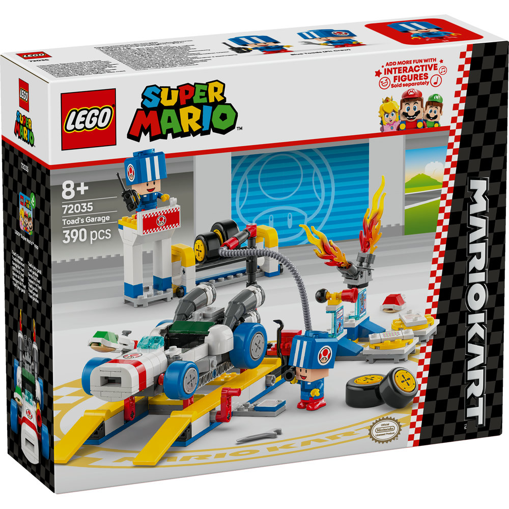 LEGO Super Mario: Mario Kart – Toad’s Garage, Nintendo Character Gift 72035 - Image 8