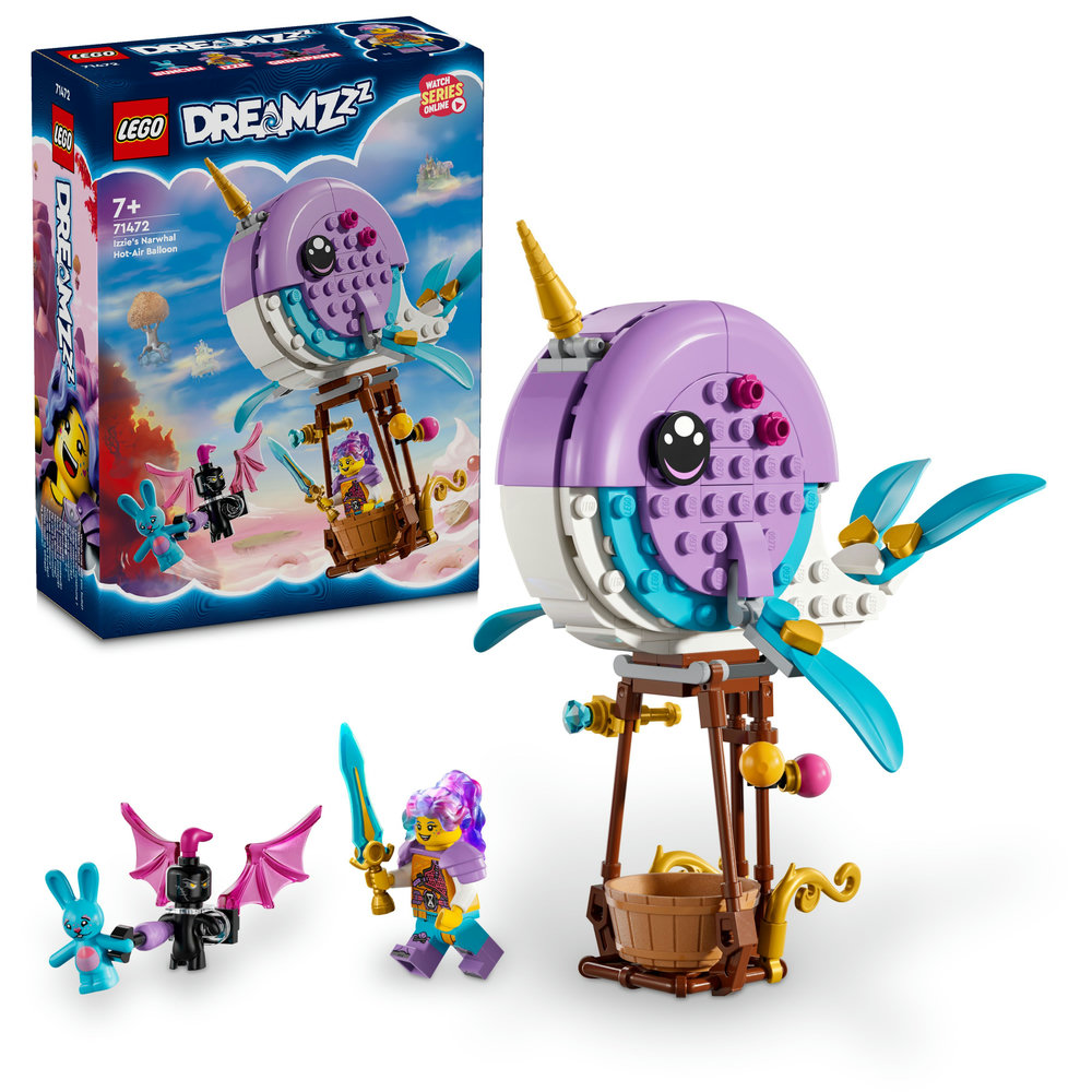 LEGO DREAMZzz Izzie's Narwhal Hot-Air Balloon 71472 - Image 1