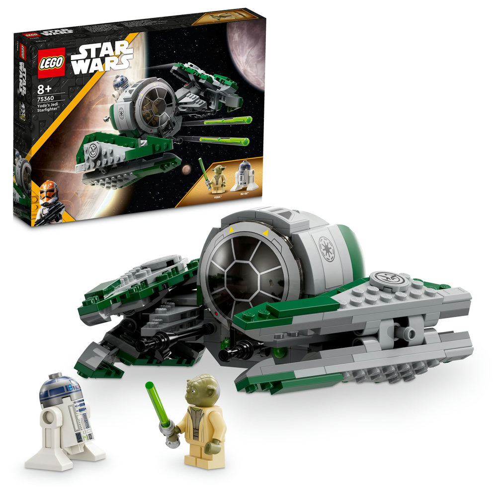 LEGO Star Wars Yoda’s Jedi Starfighter 75360 Building Toy Set (253 Pieces) - Image 1