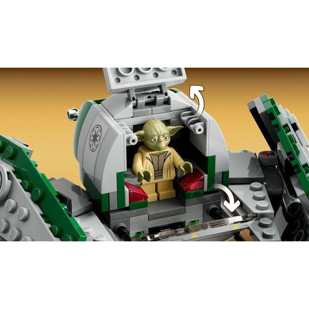 LEGO Star Wars Yoda’s Jedi Starfighter 75360 Building Toy Set (253 Pieces) - Image 3