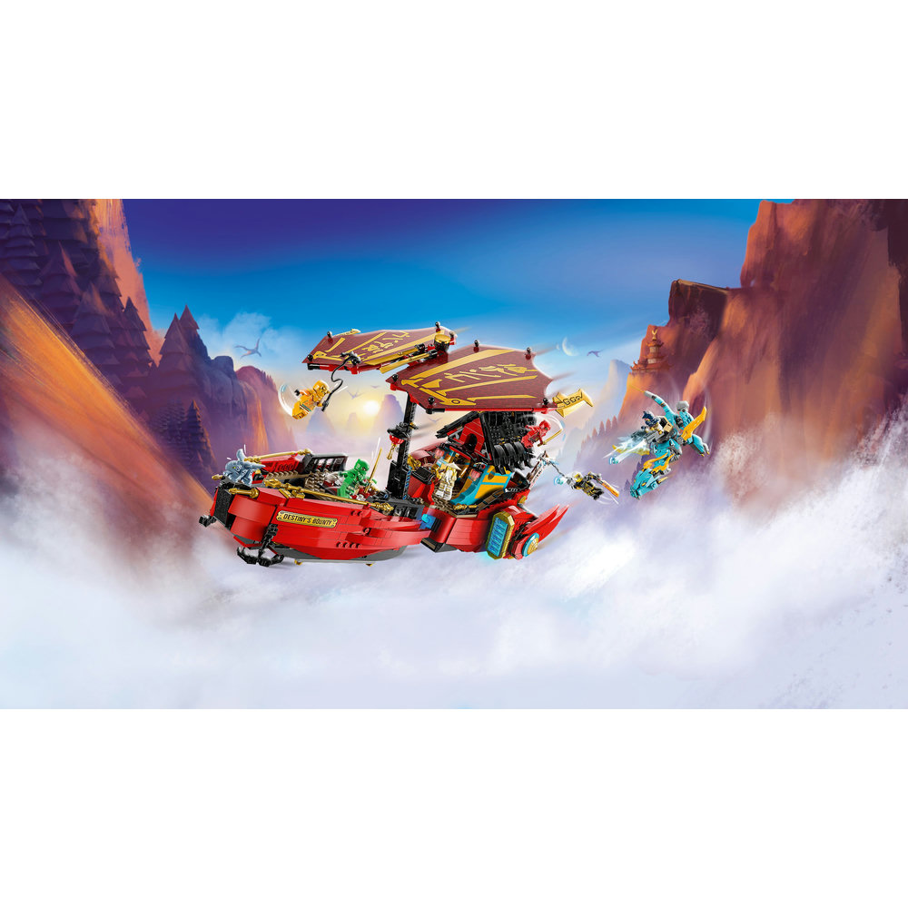LEGO NINJAGO Destiny’s Bounty – Race Against Time 71797 Building Toy Set (1,739 Pcs) - Image 3