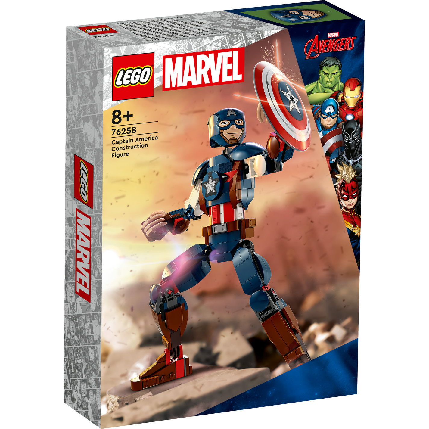 LEGO Marvel Captain America Construction Figure 76258 Building Toy Set (310 Pieces) - Image 5