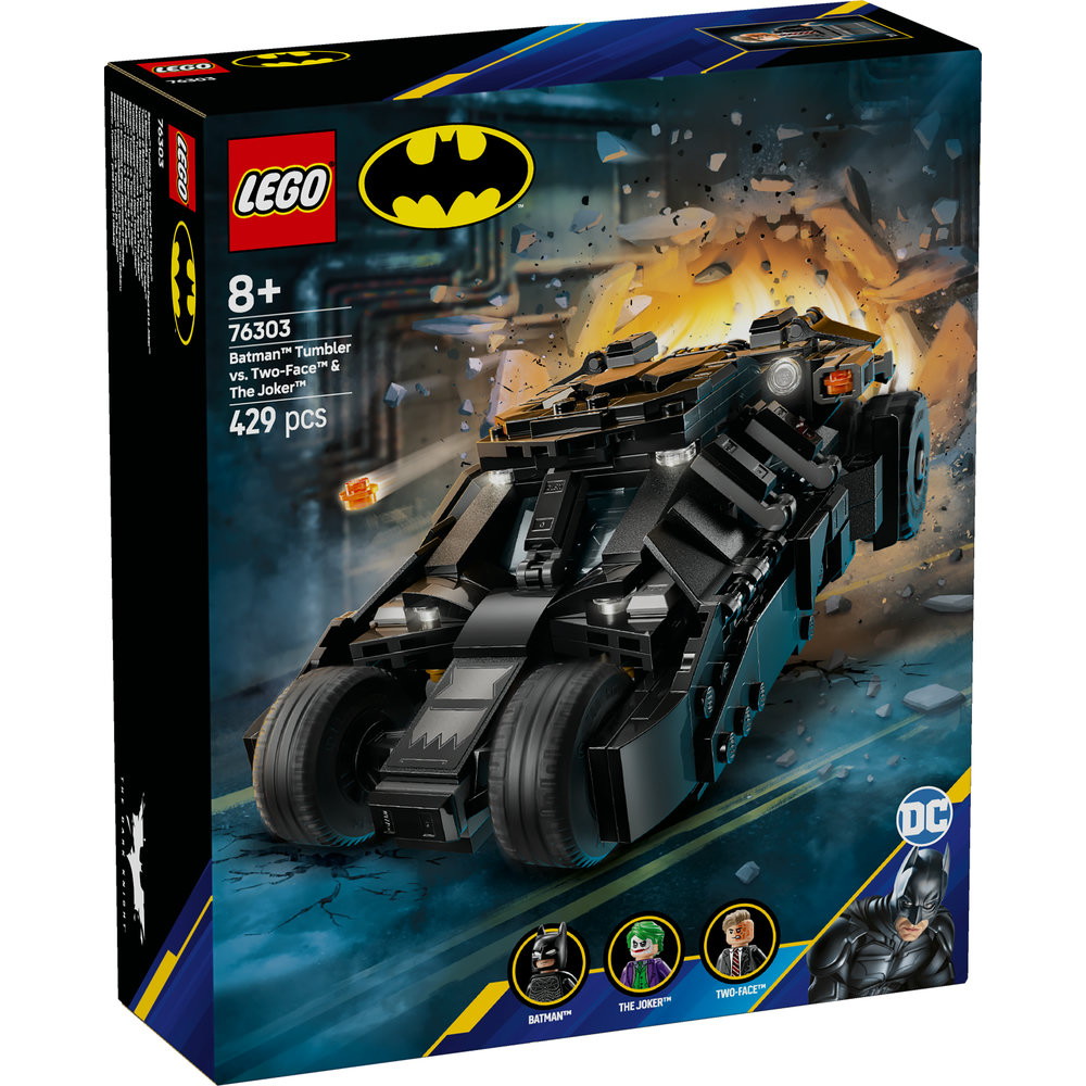 LEGO DC Batman: Batman Tumbler vs. Two-Face & The Joker Toy Car 76303 - Image 7