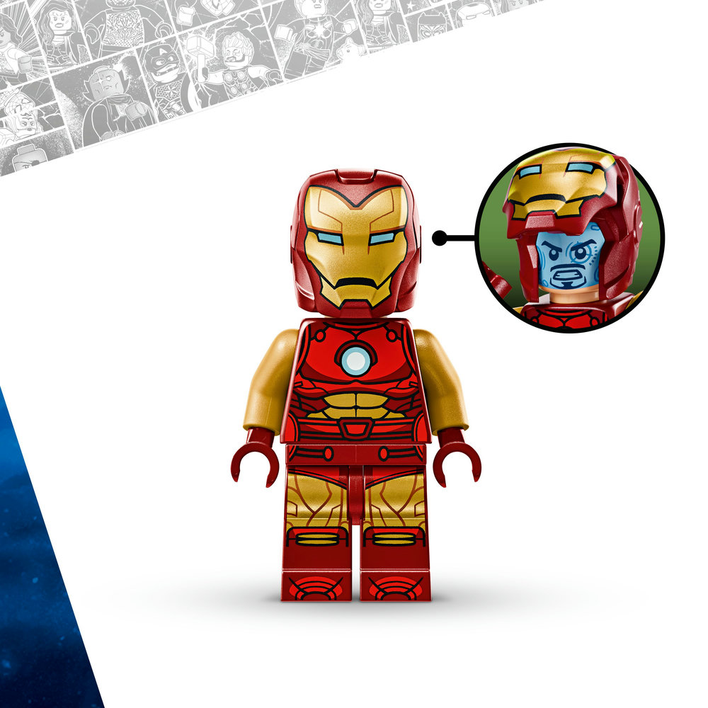LEGO Marvel Iron Man Mech vs. Ultron Buildable Super Hero Figure Playset 76307 - Image 5