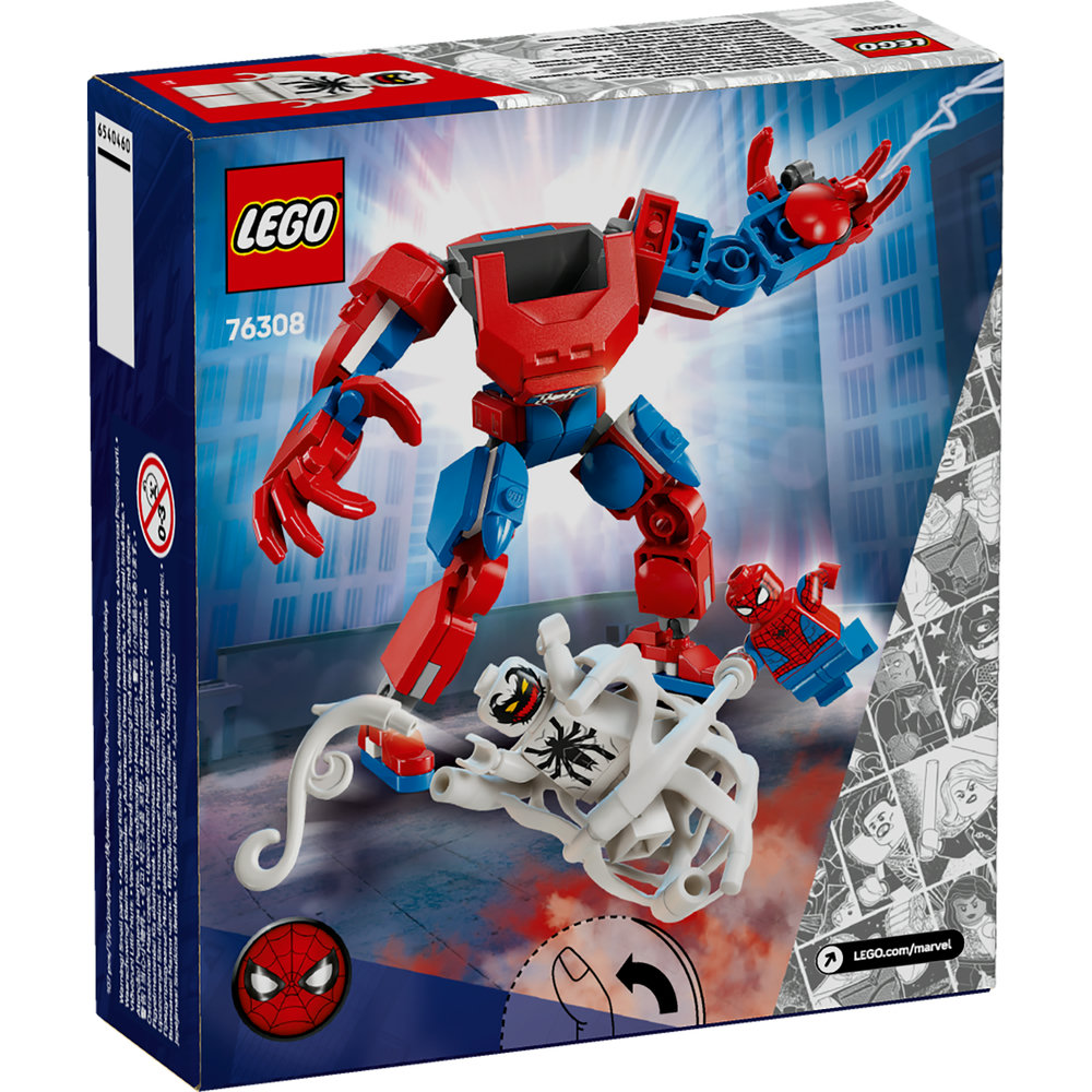 LEGO Marvel Spider-Man Mech vs. Anti-Venom Buildable Toy Figure Set 76308 - Image 9
