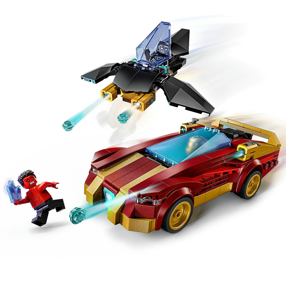 LEGO Marvel Iron Man Car & Black Panther vs. Red Hulk Buildable Playset 76310 - Image 10