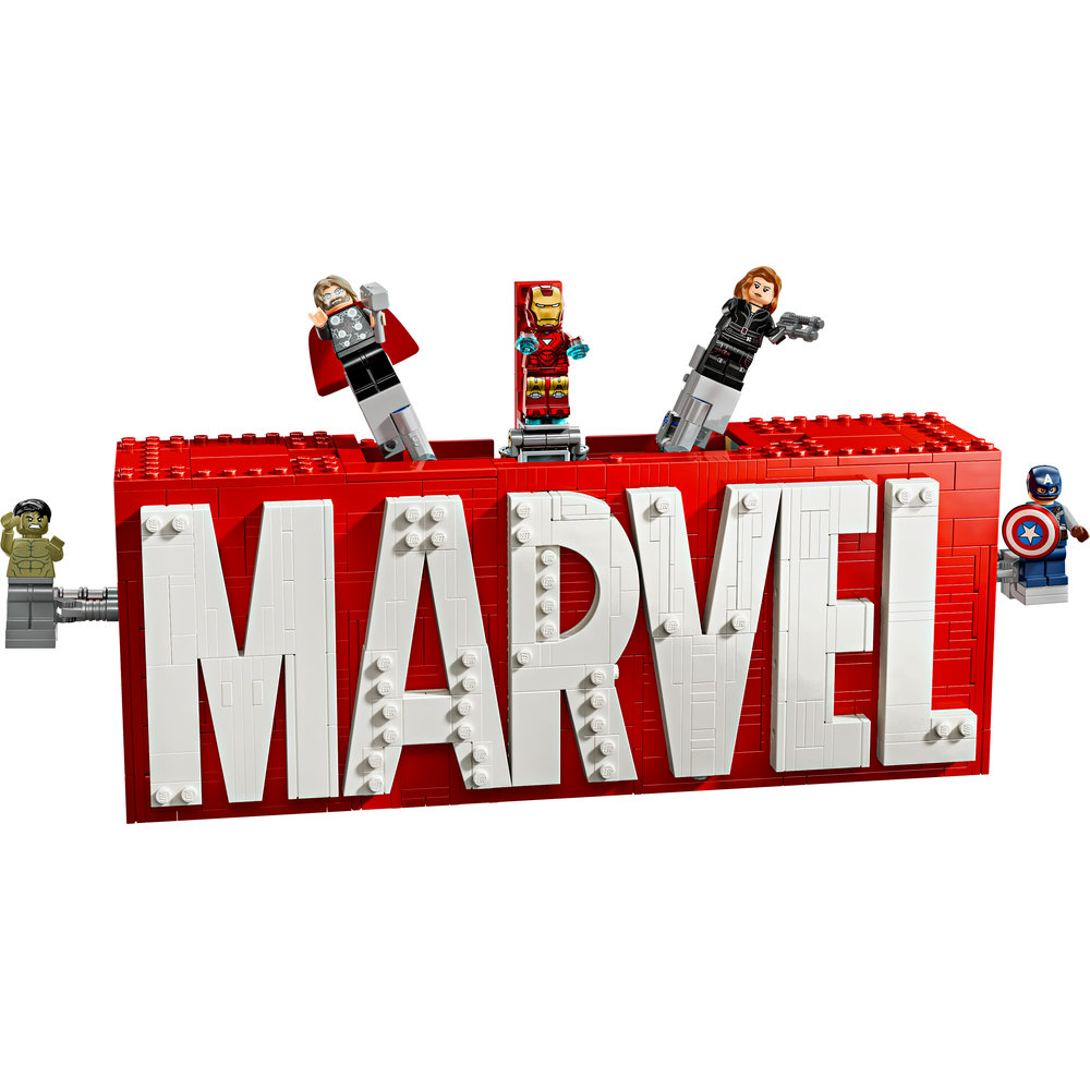 LEGO Marvel: MARVEL Logo & Minifigures Collectible, Buildable Set 76313 - Image 2