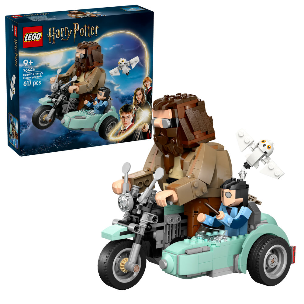 LEGO Harry Potter Hagrid & Harry’s Motorcycle Ride, Magical Toy 76443 - Image 1