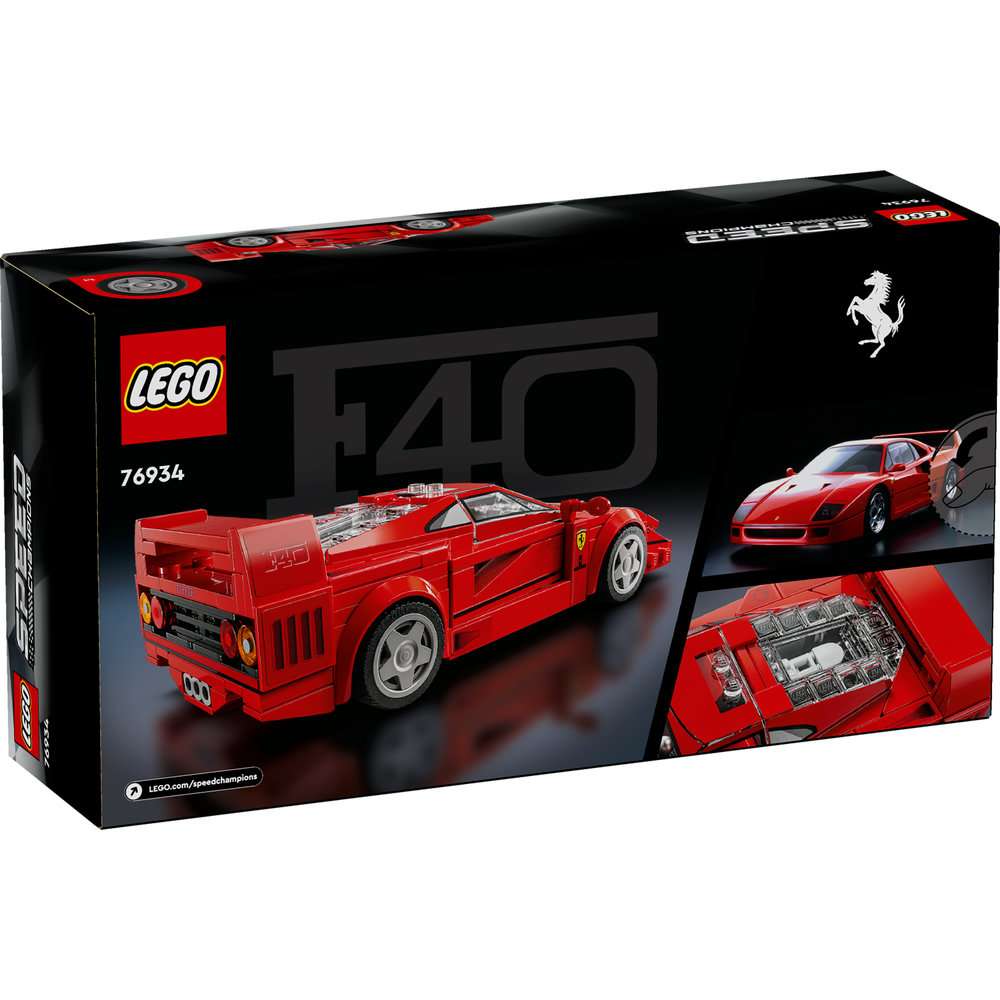 LEGO Speed Champions Ferrari F40 Supercar Vehicle Toy 76934 - Image 8