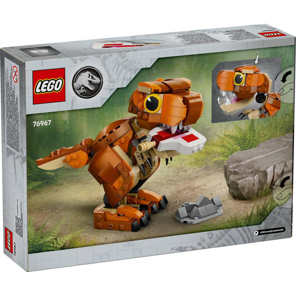 LEGO Jurassic World Little Eatie: T. rex Dinosaur Model Building Kit 76967 - Image 9