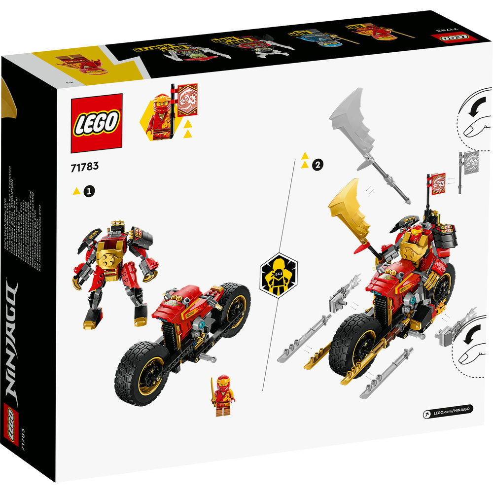 LEGO NINJAGO Kai’s Mech Rider EVO 71783 Building Toy Set (312 Pieces) - Image 8