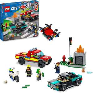 LEGO City Fire Rescue & Police Chase Set 60319 - Image 1
