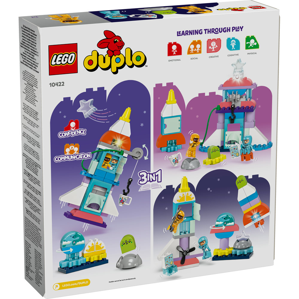 LEGO DUPLO 3in1 Space Shuttle Adventure Toy 10422 - Image 8