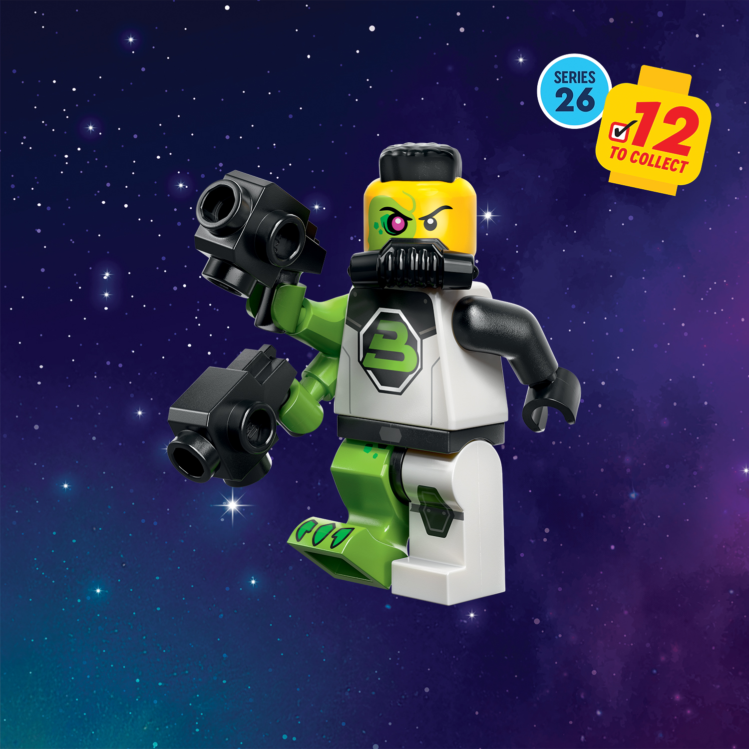 LEGO Minifigures Space Series 26 71046 - Complete Collection of 12 Different LEGO Minifigures Guaranteed – Supplied in Grip Seal Bags Without Boxes - Image 11