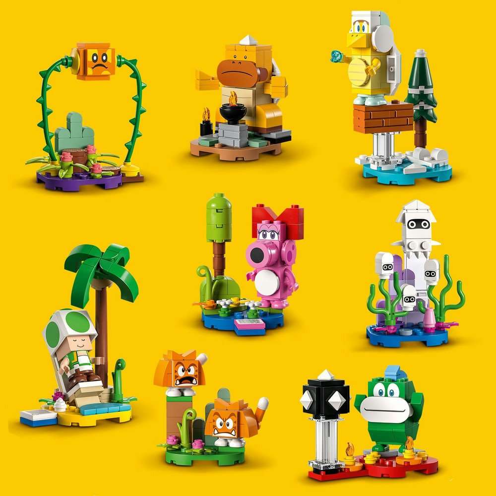Complete Collection of 8 Super Mario Character Packs LEGO Minifigures Series 6 71413 - Image 1