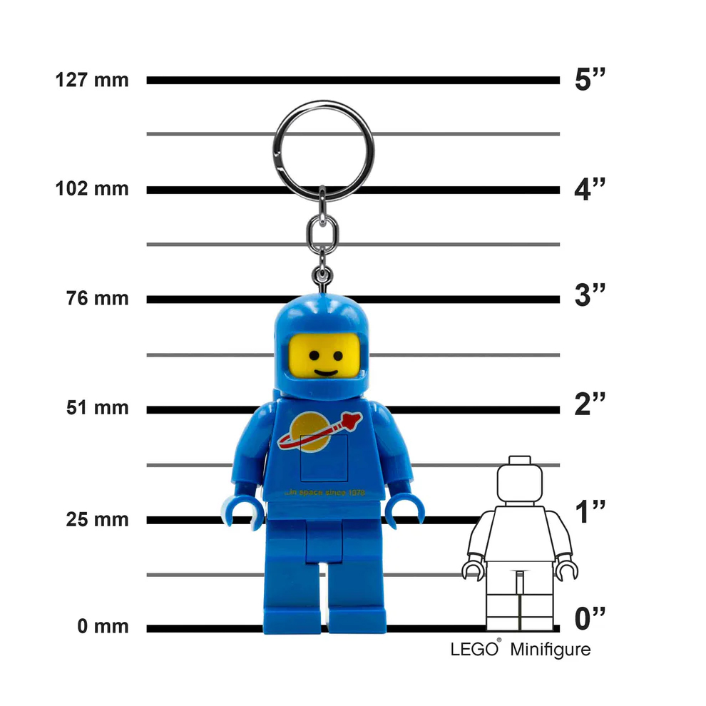 LEGO Iconic Spaceman (Blue) Minifigure Key Light (keyring/keychain) LED Lite - Image 2