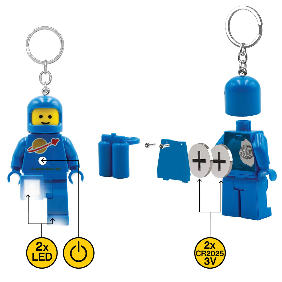 LEGO Iconic Spaceman (Blue) Minifigure Key Light (keyring/keychain) LED Lite - Image 3