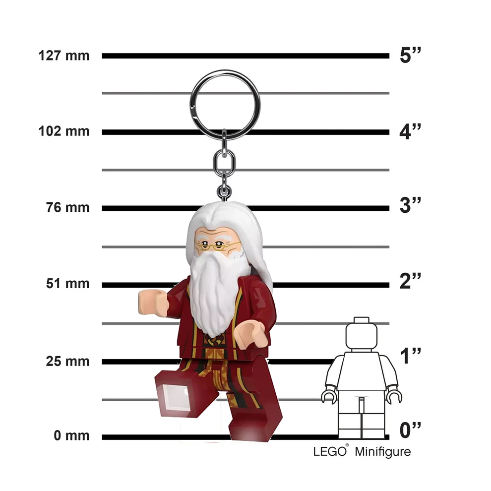 LEGO Harry Potter Dumbledore Minifigure Key Light (keyring/keychain) LED Lite - Image 2