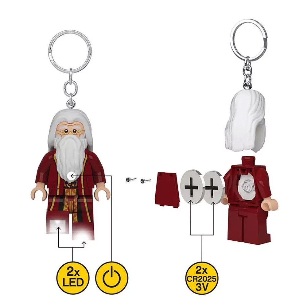 LEGO Harry Potter Dumbledore Minifigure Key Light (keyring/keychain) LED Lite - Image 3
