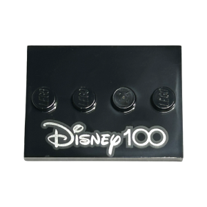 LEGO Accessories Disney 100 3 x 4 Black Minifigure Base Plate (10 Pack) - Image 1