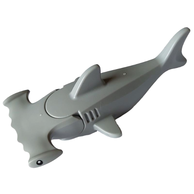 LEGO Animal City Hammerhead Shark with Debossed Gills with Black Eyes Minifigure - Image 1