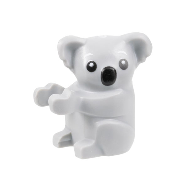 LEGO Animal City Light Bluish Grey Baby Koala Minifigure - Image 1