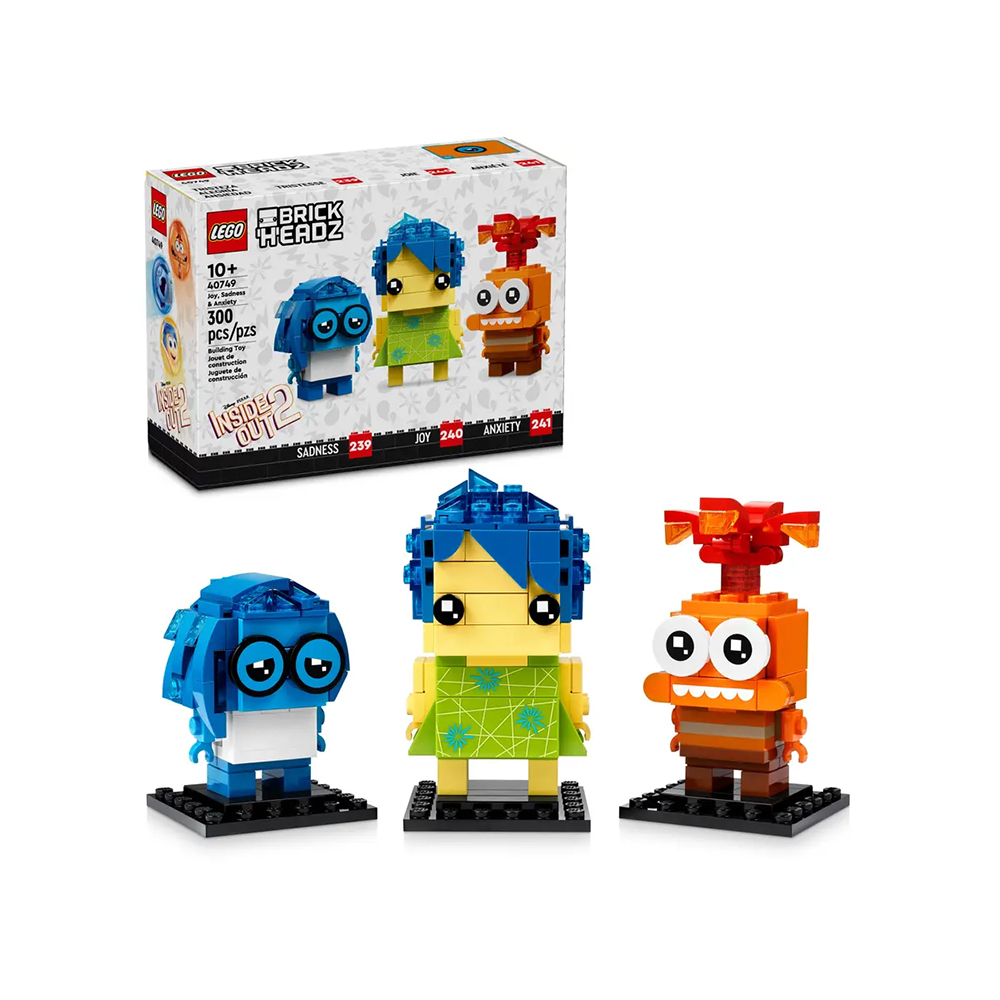 LEGO Brickheadz Disney Inside Out 2 Joy, Sadness & Anxiety Set 40749 - Image 1