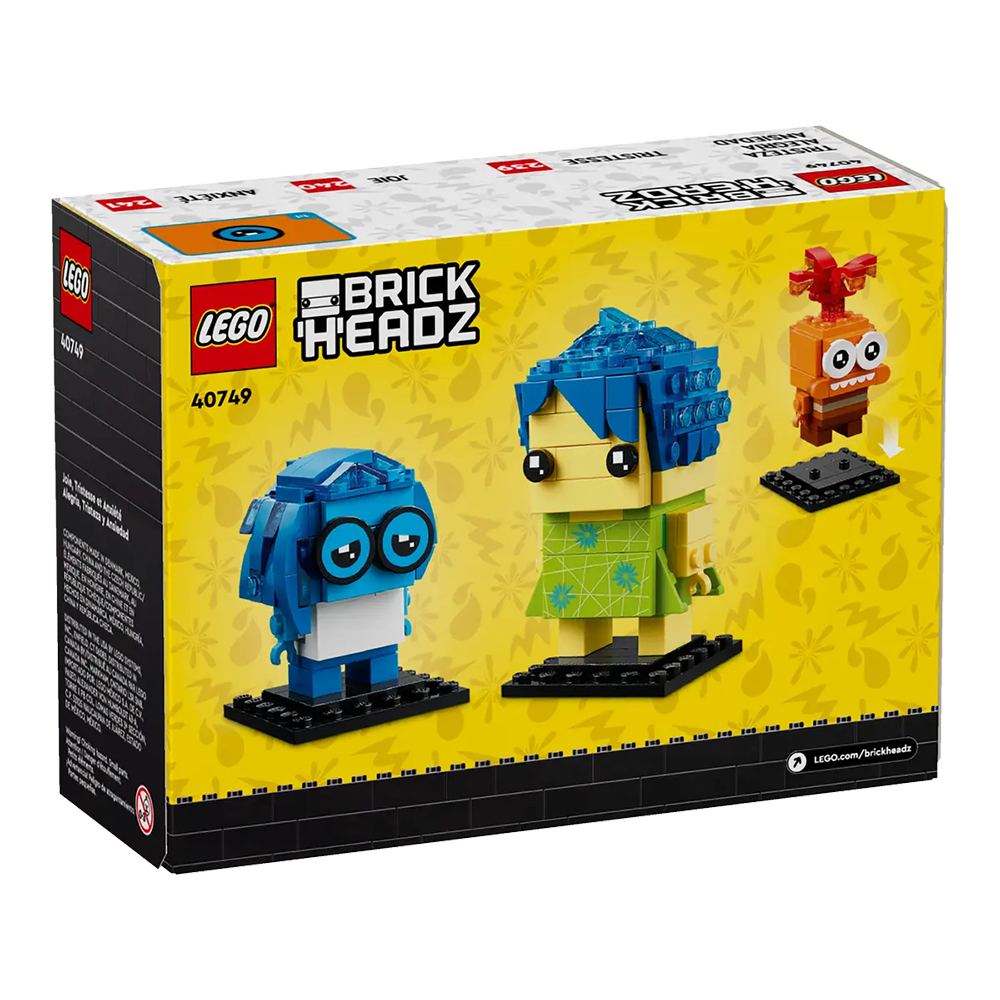 LEGO Brickheadz Disney Inside Out 2 Joy, Sadness & Anxiety Set 40749 - Image 7
