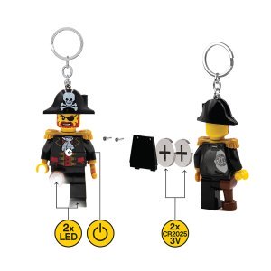 LEGO Iconic Captain Brickbeard Minifigure Key Light (Keyring / Keychain) LED Lite - Image 3