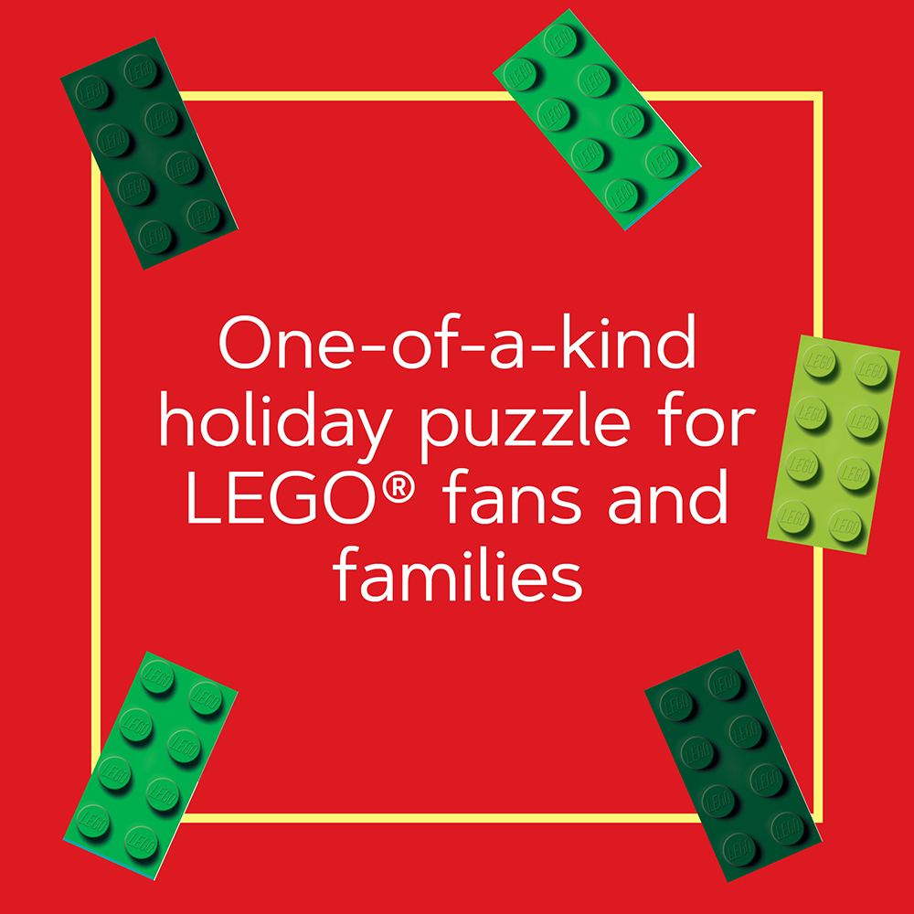 LEGO Christmas Train Puzzle: Four Connecting 100-Piece Jigsaw Puzzles - Image 6