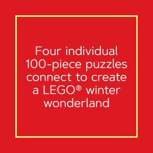 LEGO Christmas Train Puzzle: Four Connecting 100-Piece Jigsaw Puzzles - Image 8