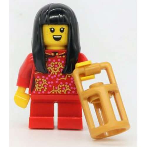 LEGO City Chinese Girl Minifigure 2023 BAM - Image 1