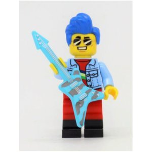 LEGO City Rock Star with Blue Guitar Minifigure 2023 BAM - Image 1