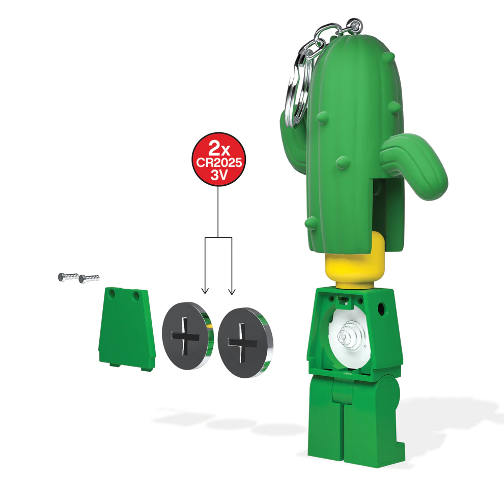 LEGO Cactus Suit Boy Classic LEGO Minifigure Key Light Keyring - Image 5