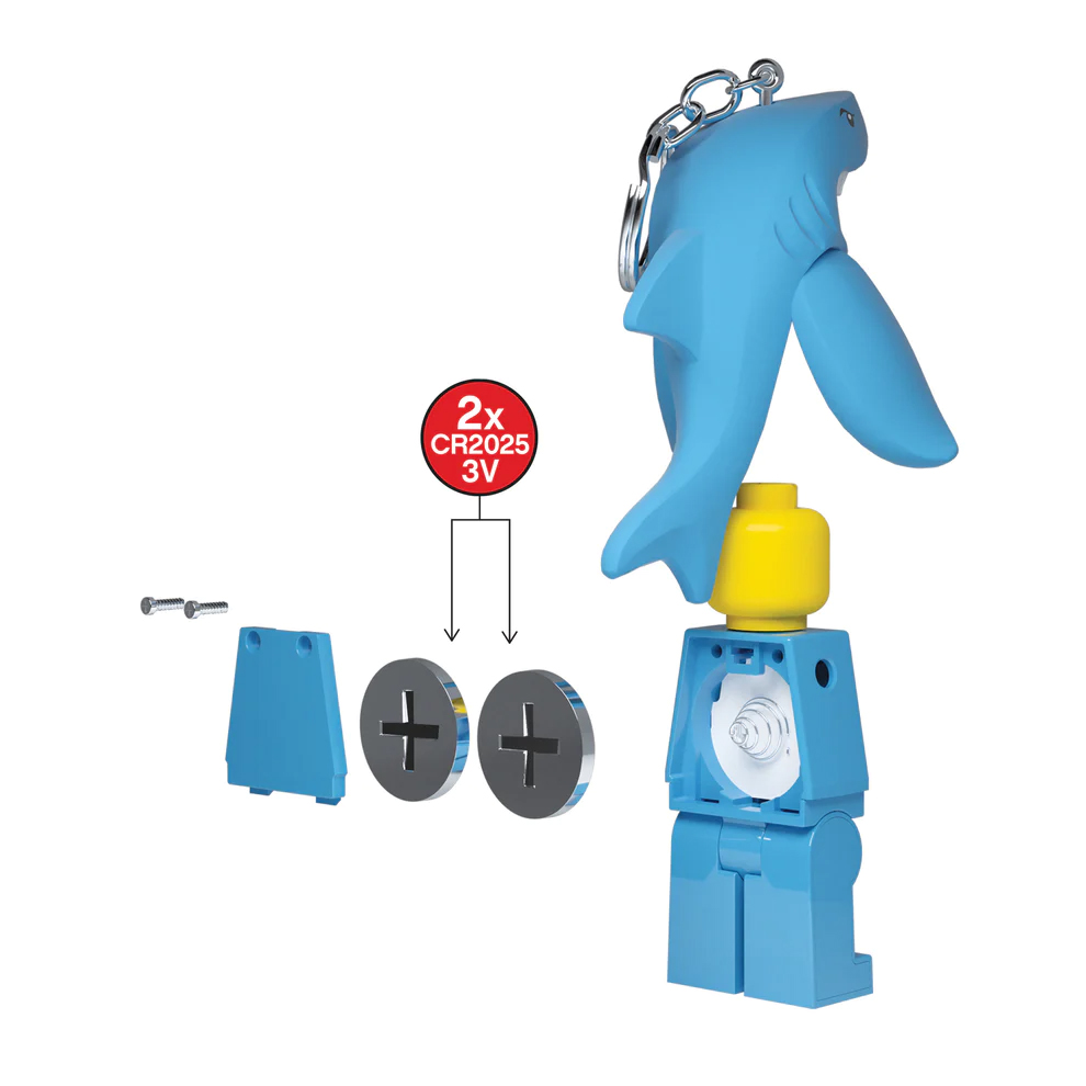 LEGO Shark Suit Guy Classic LEGO Minifigure Key Light Keyring - Image 4