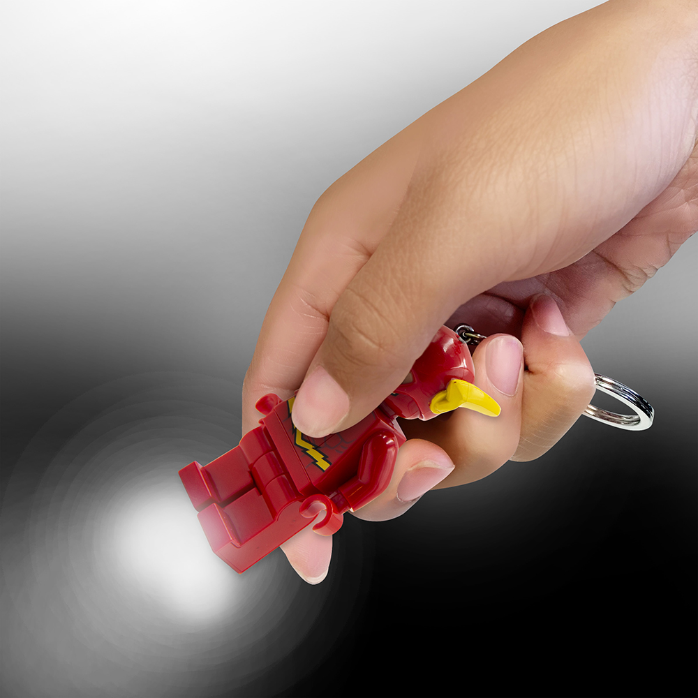 LEGO DC Super Heroes The Flash Minifigure Key Light (Keyring / Keychain) - Image 3