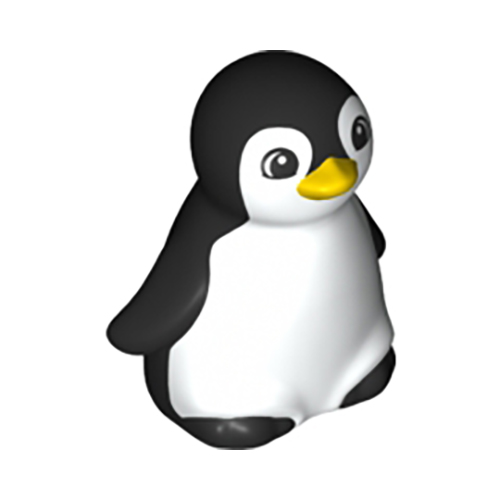 LEGO DUPLO Animal Black Penguin Minifigure from 10975 - Image 1