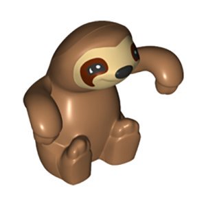 LEGO DUPLO Animal Medium Nougat Sloth Bear Minifigure from 10973 - Image 1