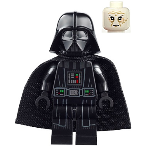 LEGO Darth Vader White Head Frown Minifigure from 75347 - Image 1