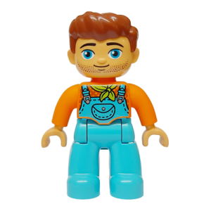 LEGO Duplo Farmer in Overalls Large Minifigure from 10416 - Image 1