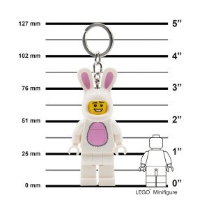 LEGO Easter Bunny Suit Guy Minifigure Iconic Key Light - White (Keyring / Keychain) - Image 2