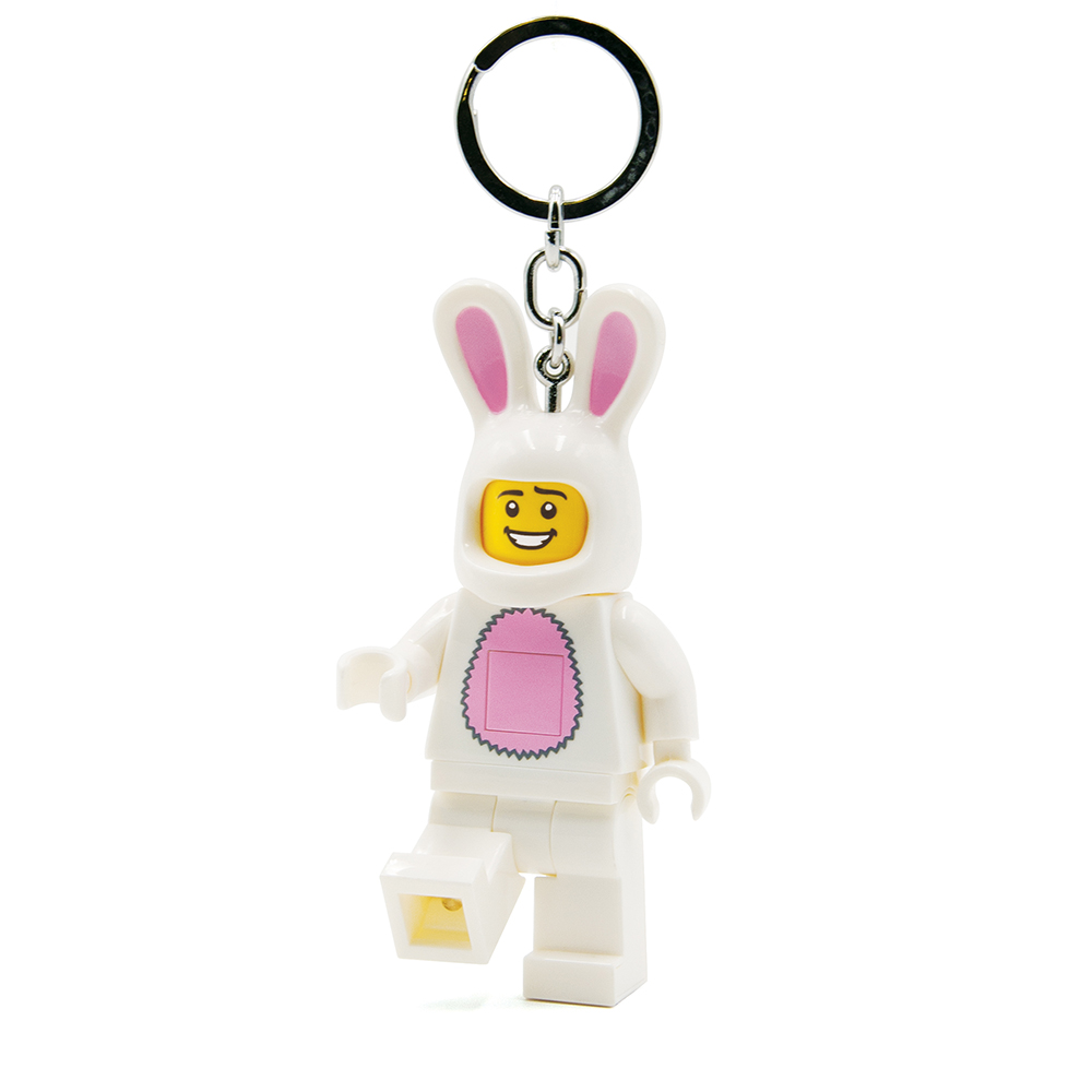 LEGO Easter Bunny Suit Guy Minifigure Iconic Key Light - White (Keyring / Keychain) - Image 4