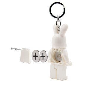 LEGO Easter Bunny Suit Guy Minifigure Iconic Key Light - White (Keyring / Keychain) - Image 6